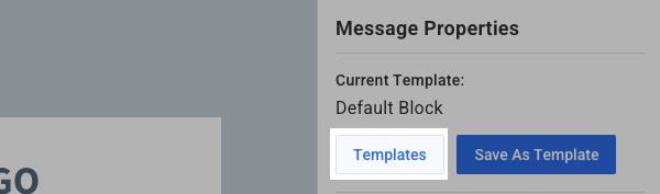 Click the Templates button underneath the Message Properties section