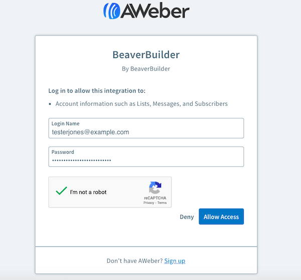 Authorize the integration