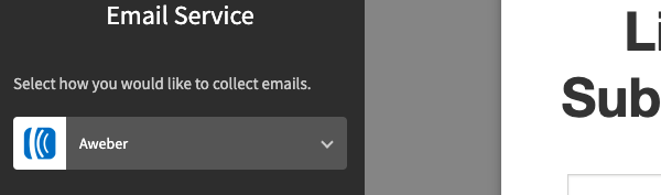 Select AWeber