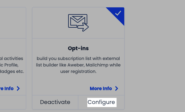 Click Configure