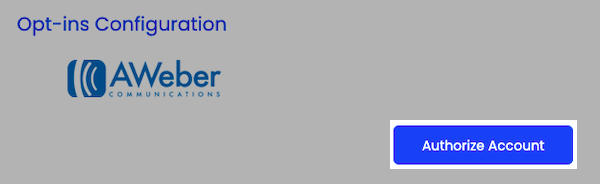 Click Authorize Account