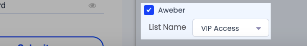 Choose a list in the bottom-right