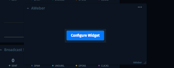 Click Configure Widget