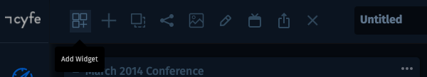 Click Add Widget
