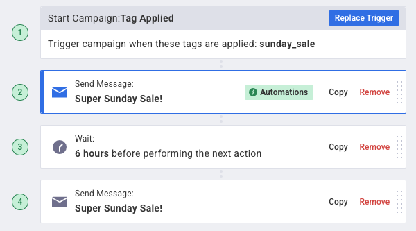 add additional actions to your Campaign