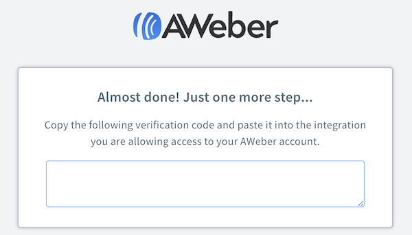 Copy Authorization Code