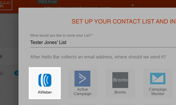 Select AWeber