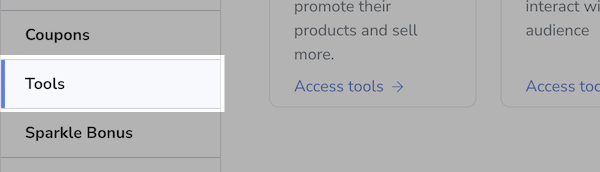 Left Sidebar with Tools highlighted