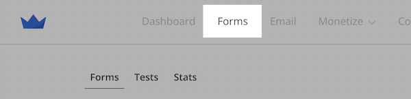 Forms tab is selected