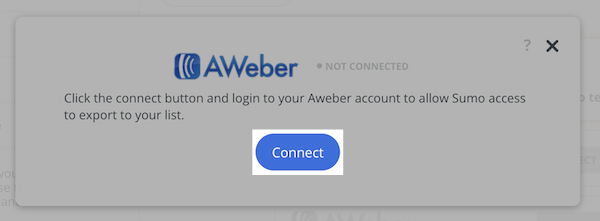 Click Connect button