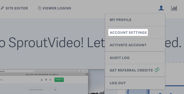 Click Account Settings