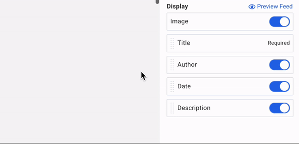 Reorder the toggles