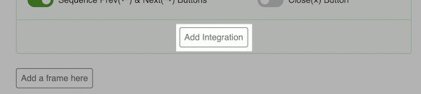 Select Add Integration