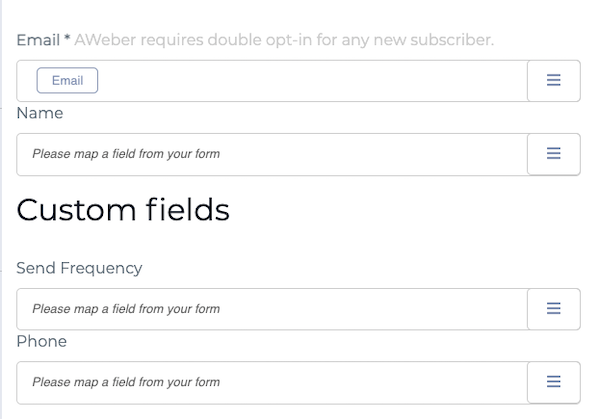 Map your fields