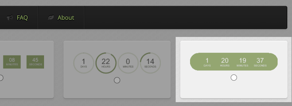 Select the format of the timer