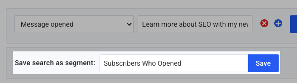 Name and save the segment