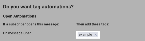 Add tag to trigger Campaign