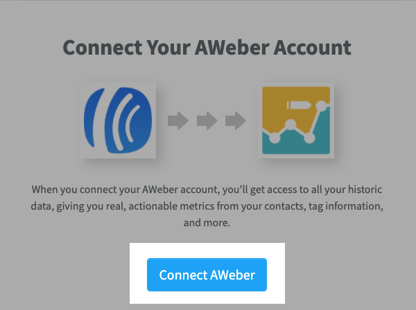 Click Connect AWeber