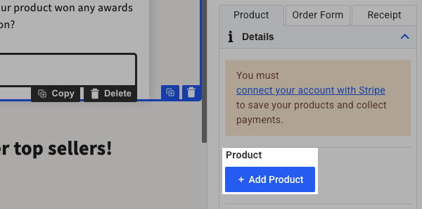 Click Add Product