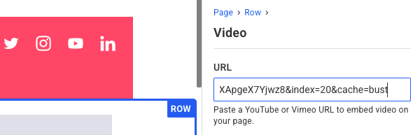 Add a cache parameter to the end of the URL
