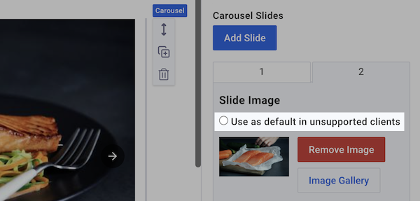 Checkbox Option to select a defualt image