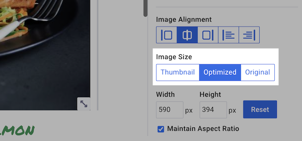 Image Size Options