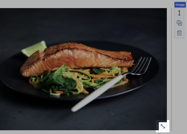 Resize arrow on image