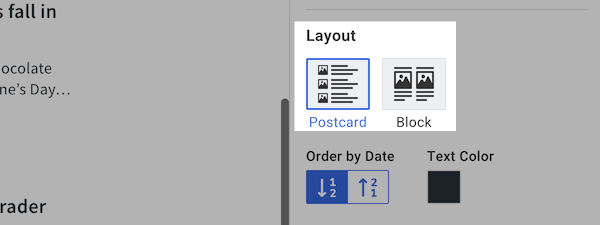 Layout Options
