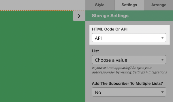 Choose API