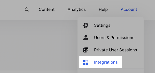 Choose Integrations