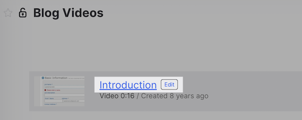 Select a video