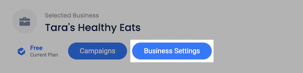 Click Business Settings