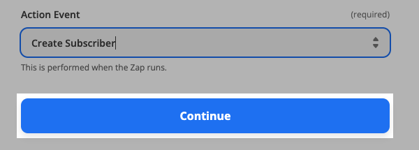 Click Continue