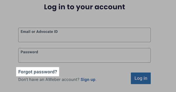 Click Forgot Password