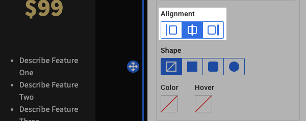 Alignment Options