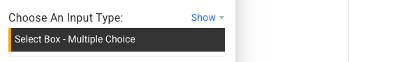 Select Box - Multiple Choice Selected