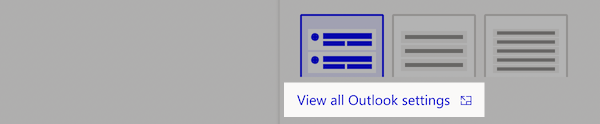 View all Outlook settings link