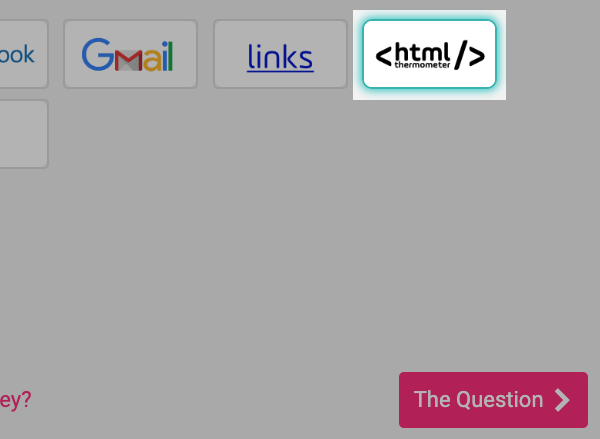 html thermometer option