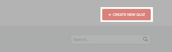 Create New Quiz Button