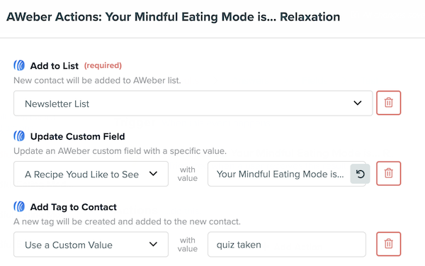 Custom Field Settings
