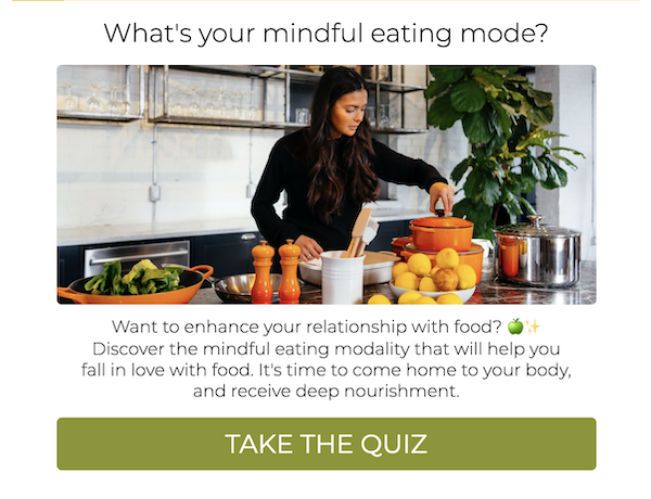 Example of Mindful Eating Quiz