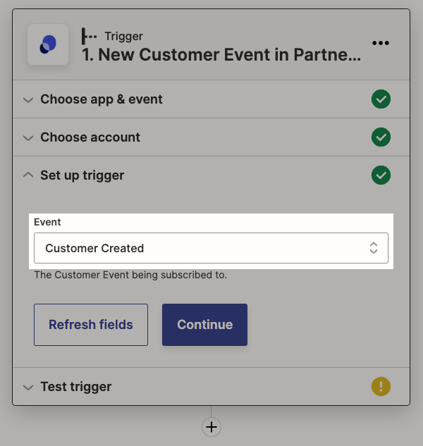 Trigger dropdown