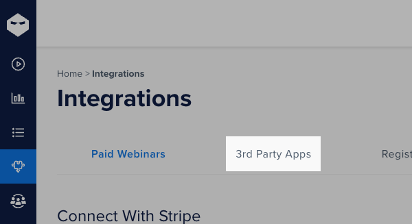 3rd Party Apps tab