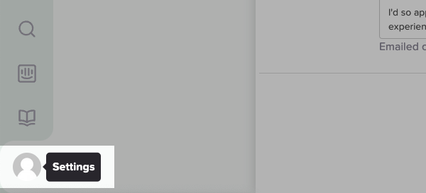Settings tab