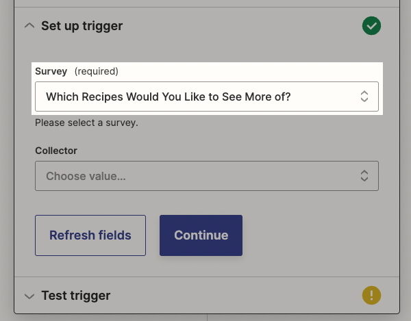 Choose survey