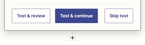 Option to Test Action
