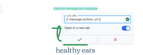 Hyperlink window with snippet
