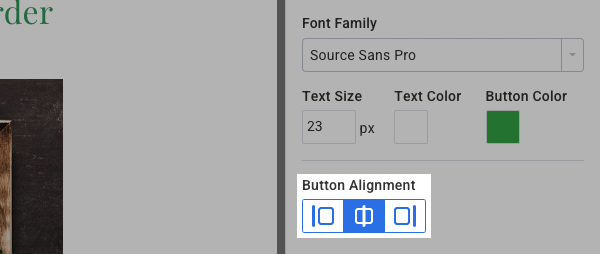 Button Aligment Options