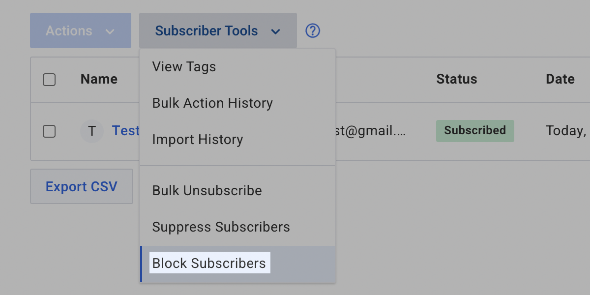Click Block Subscribers
