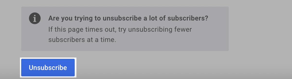 Click Unsubscribe